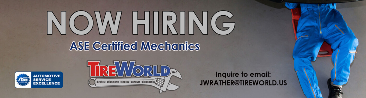 Now Hiring ASE Certified Mechanics